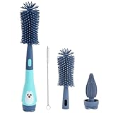 Vicloon Baby Flaschenbürste Set, 3 in 1 Silikon Babyflaschenbürste für...