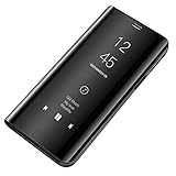NA Kompatibel für Samsung Galaxy S8 Hülle Handyhülle,Spiegel PU Leder Flip...