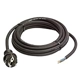 as - Schwabe Gummi-Anschlussleitung, 10 m H07RN-F 3G1,5 Verbindungskabel,...