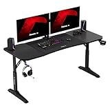 huzaro Hero 4.6 Gaming Tisch höhenverstellbar, Schreibtisch 160x60 cm mit...