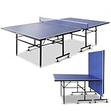 ZERRO Tischtennisplatte Klappbar Indoor, 15 mm Dickes MDF, 274x152.5x76cm,...