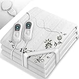 sinnlein Doppel-Wärmeunterbett 160x140cm mit Abschaltautomatik und 2...