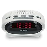 iCES ICR-210 Radiowecker - Radiowecker mit 2 Stunden Weckzeit - PLL FM - Snooze...