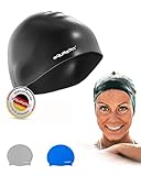 AQUAZON Premium Badekappe Damen, Herren für Erwachsene - extra Flexibles...