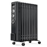 VonHaus Ölradiator mit 11 Rippen, Elektrischer Heizkörper für Homeoffice,...