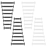 Enreluya Silikon Schnürsenkel Ohne Binden(32 Stück), Elastische Silikon...