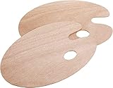 Redreo Holz Malen Palette Mischpalette, 2PCS Malpalette Universalpalette für...