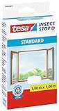 tesa Insect Stop STANDARD Fliegengitter für Fenster - Insektenschutz...