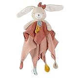 Fehn Schmusetuch Hase fehnNATUR - Spielkamerad & Stofftier-Schnuffeltuch aus...