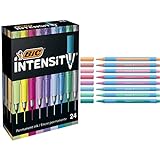 BIC Intensity Pastell Marker, in 24 Metallic- und Pastellfarben, geruchsarm &...