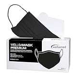 Wellsamed Wellsamask 50 Stück medizinischer Mundschutz Type IIR mit Gummizug,...