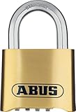 ABUS Zahlenschloss 180IB/50 - Vorhängeschloss aus Messing - wetterfest - mit...
