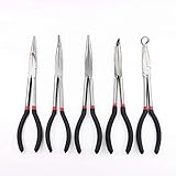 5-teiliges 11-Zoll Zangenset Mit Langer Reichweite Gerade 90° 45° 20° Gebogen...