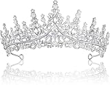 Krone Damen Fasching, Krone Prinzessin Erwachsene Diadem Silber, Prinzessinnen...