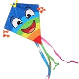 BOFUNX Drachen Kinder Einleiner-Flugdrachen für Kinder und Erwachsene 60×70cm...