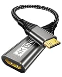 BRV Explorer Mini HDMI auf HDMI Adapter, 4K 60Hz Mini HDMI Adapter, Mini HDMI...