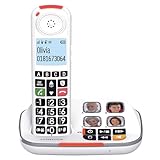 SWISSVOICE - Xtra 2355 - DECT - Schnurloses Festnetztelefon - Große Tasten -...