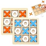 2 Sätze Tik Tak Toe Tic Tac Toe Extreme Tic Tac Holzspiel Interaktives...