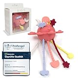 BOBY’S Activity Greifball Baby Spielzeug Silikon Beißring sensorisches...