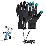 USB Beheizte Handschuhe, Beheizbare Handschuhe für Herren Damen, 5V 7600mAh...