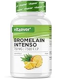 Bromelain Intenso - 750 mg (7500 F.I.P) - 120 magensaftresistente Kapseln -...