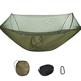 KEESIN Outdoor Hängematte,Camping Hängematte mit Moskitonetz Hängematte...