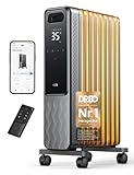 Dreo Ölradiator Energiesparend 2000W, Mobile Elektroheizung 9 Rippen mit...