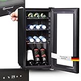 Sommertal Kühlschrank GK50– Leiser Getränkekühlschrank mit LED, Touchscreen...