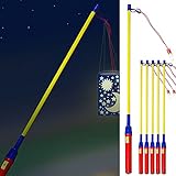 LED Laternenstab 6er Set 50cm | Laternenhalter Kunststoff batteriebetrieben |...