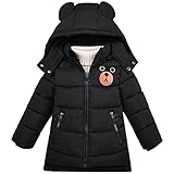 SXSHUN Jungen Winterjacke mit Abnehmbarer Kapuze Kinder Verdickte Outdoor Jacke...