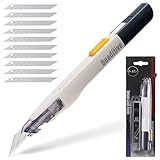 Beaditive Hochpräzises Bastelmesser mit 10 Klingen: 30-Grad-Klinge...