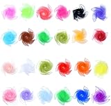 GOWTX Chiffontücher für Tanzen Kindershow Sensorisches - 24 Stück...