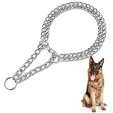 GGUFAY rostfreier Kettenwürger zum Hundetraining - Doppelreihe-Hundehalsband...