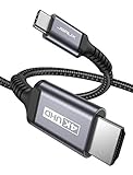 JSAUX USB C auf HDMI Kabel 4M,USB Typ C zu HDMI 4K UHD Kabel(Thunderbolt 3...