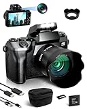 Fine Life Pro Digitalkamera 4K 64MP Fotokamera mit 4.0' Touchscreen, 16X...