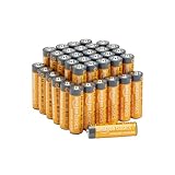 Amazon Basics AA-Alkali-Hochleistungsbatterien, 1,5 V, 10 Jahre lagerfähig, 36...