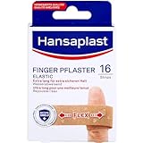 Hansaplast Elastic Fingerstrips Pflaster (16 Strips), extra lange Wundpflaster...