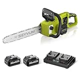Akku Kettensäge 16 zoll,akku Motorsäge mit 8000mAh,Kettensäge Eektrisch...