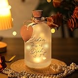 Yizhet LED Flaschenlicht mit Spruch Schön Dass Dich Existiert, Dekoflasche mit...