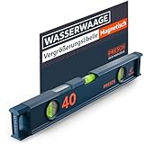 Presch Wasserwaage magnetisch 40cm - Bruchfeste Weitwinkellibelle inkl. 2%...