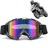 DONGZQAN Motocross Brille, Snowboard Brille, Skibrille, Crossbrille Mit...