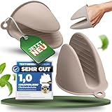 KNUSPERLIEBE® Ofenhandschuhe aus Silikon | BPA-FREI | hitzebeständig bis...