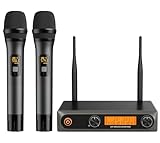 Kabelloses Mikrofon, Funkmikrofon Set, Wireless Karaoke Mikrofon – 2...
