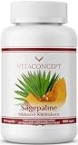 VITACONCEPT | Sägepalme und Kürbiskern (5% Phytosterole) | 500 mg pro Kapsel |...