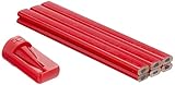 Werkzeyt Zimmermannsbleistift-Set 7-teilig-6 Bleistifte & 1 Anspitzer-175 mm...