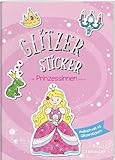 Glitzer Sticker Malbuch. Prinzessinnen / Mit 45 Glitzerstickern / Tolle...