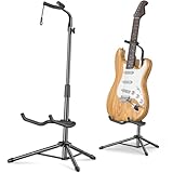 New Bee Gitarrenständer Klappbarer Höhe Verstellbar 80-93CM Guitar Stand mit...