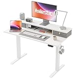 Agilestic Höhenverstellbarer Schreibtisch mit 2 Schubladen, 100 x 60 cm...