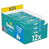 Pampers Fresh Clean Feuchttücher 1 Packungen mit 52 Stück - 624 Feuchttücher,...