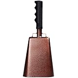 BELLE VOUS Stahl Metall Kuhglocke mit Griff – 27,5cm Kuhglocke Schlagzeug...